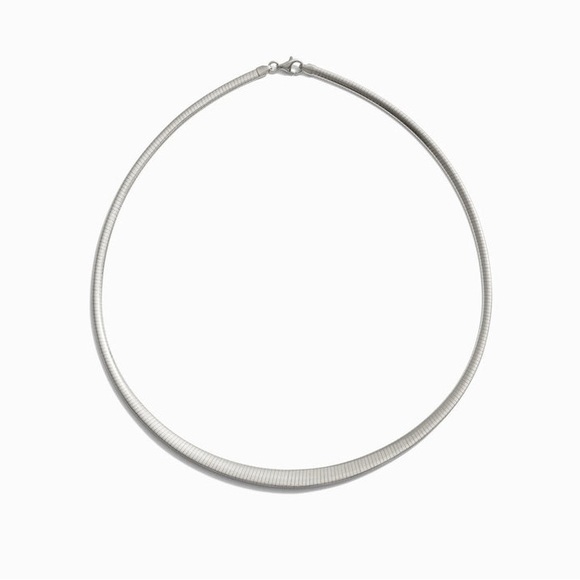 Sterling Silver 925 Omega Necklace 16 inches 🩶 - Picture 3 of 10